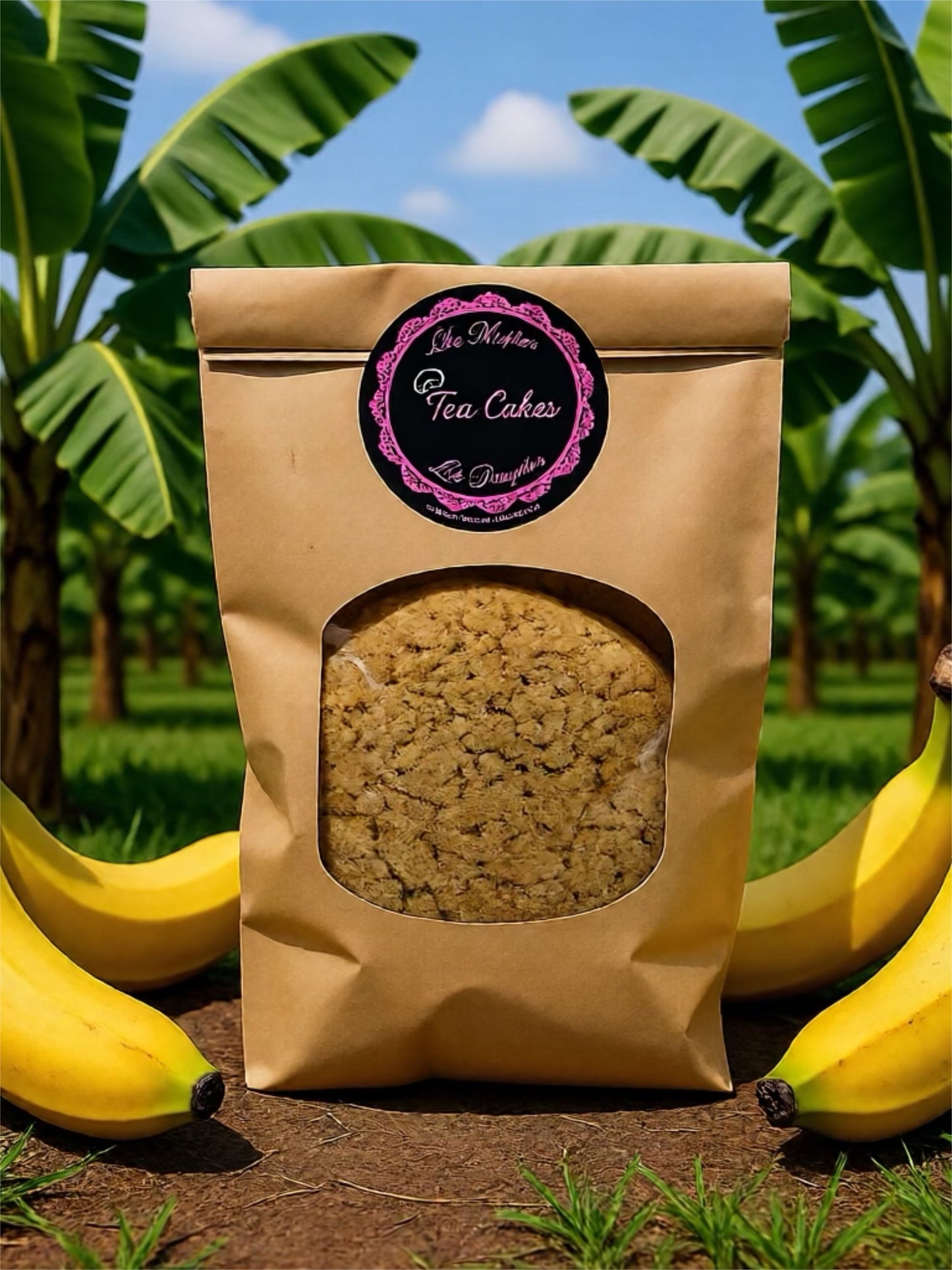 Banana flavored Tea Cakes (Half Dozen)