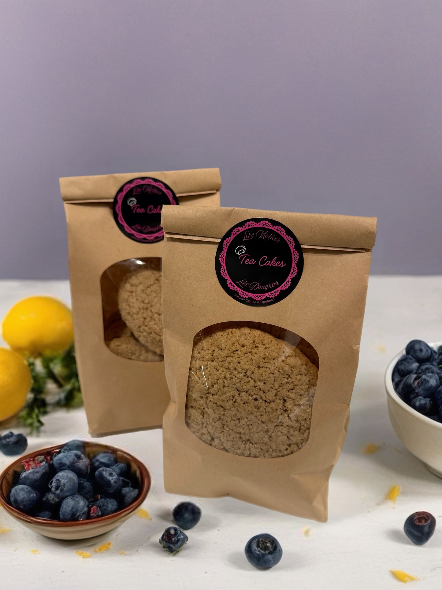 Blueberry-Lemon flavored Tea Cakes - Dozen